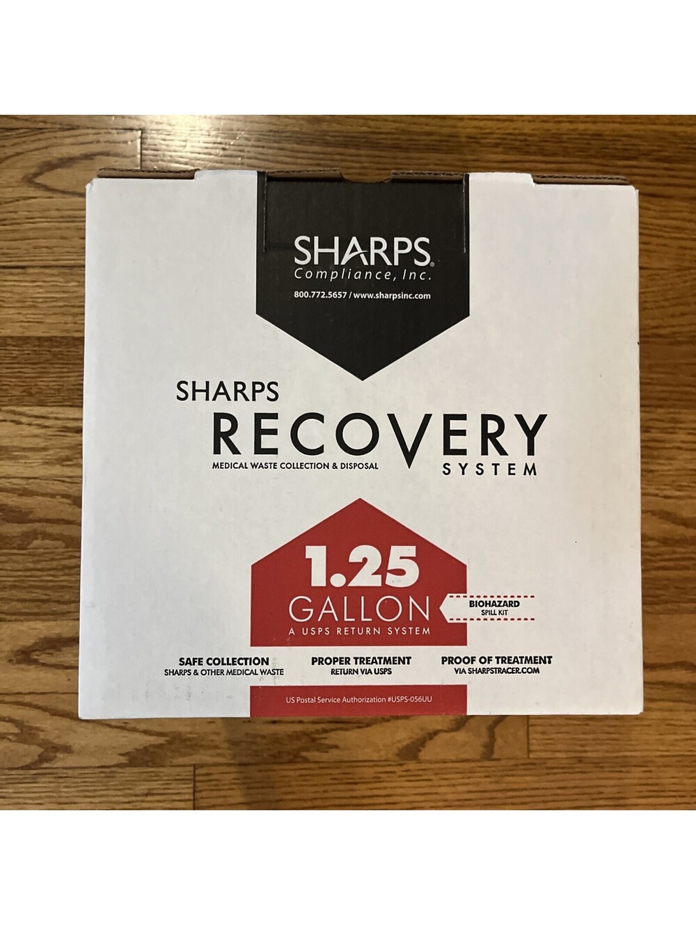 SHARPS COMPLIANCE 1.25 GALLON Biohazard Spill Kit TakeAway Recovery System